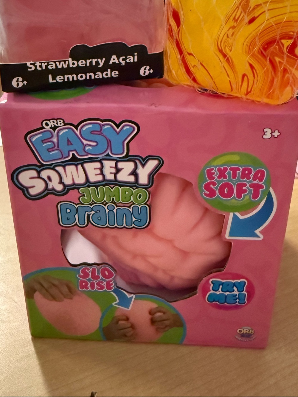 ORB Easy Squeezy Jumbo Brainy Squishy - slow rise